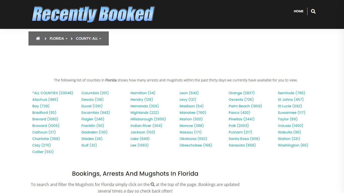 Bookings, Arrests and Mugshots in St Lucie County, Florida